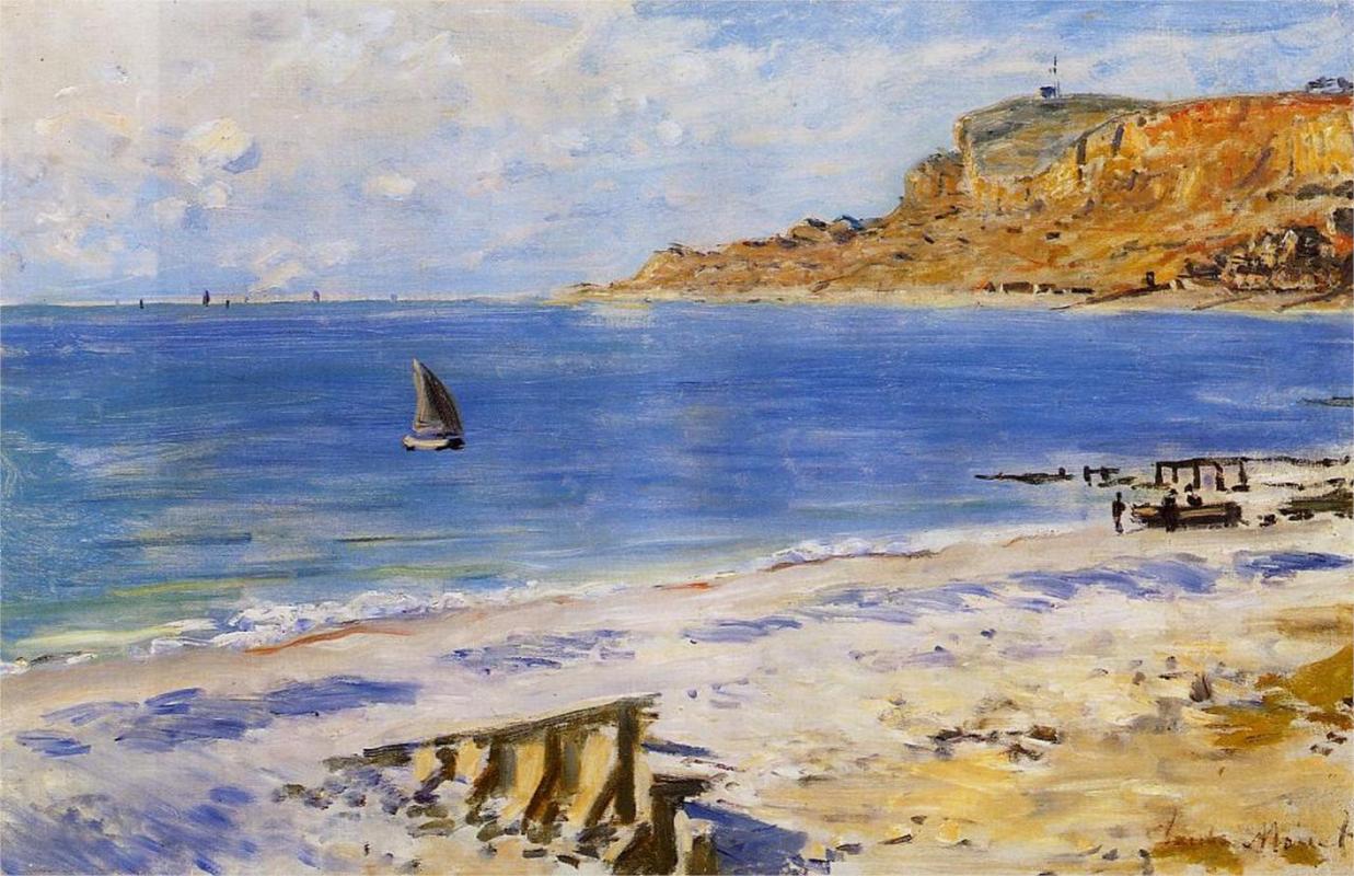 Sailing At Sainte Adresse, 1873 - Claude Monet Paintings